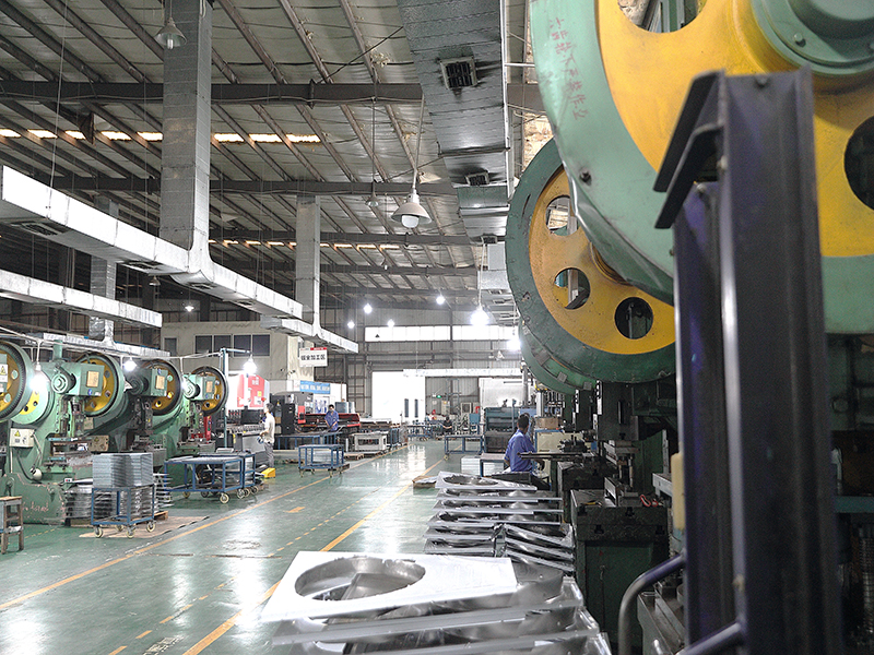 Sheet metal processing area