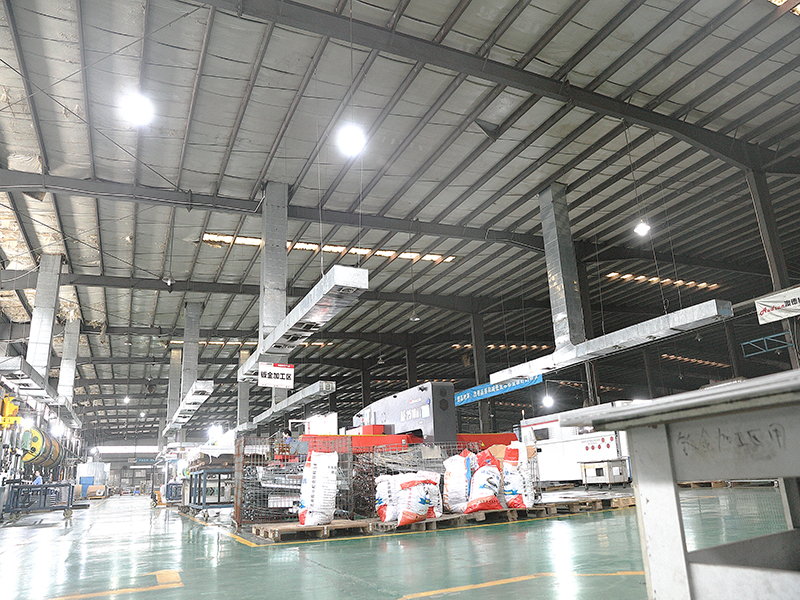 Sheet metal processing area